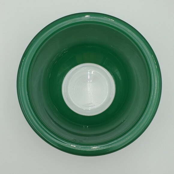 Pyrex Dark Green Clear Bottom Mixing Serving Nesting Bowl 322 1 L Bowl - Picture 3 of 6